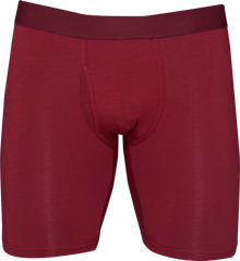 Wood Underwear burgundy red biker brief w/fly