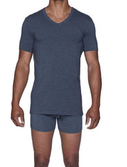 Wood Underwear charcoal heather v-neck undershirt