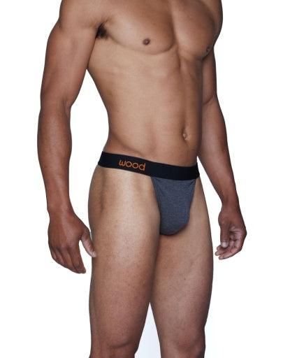 Wood Underwear charcoal heather thong