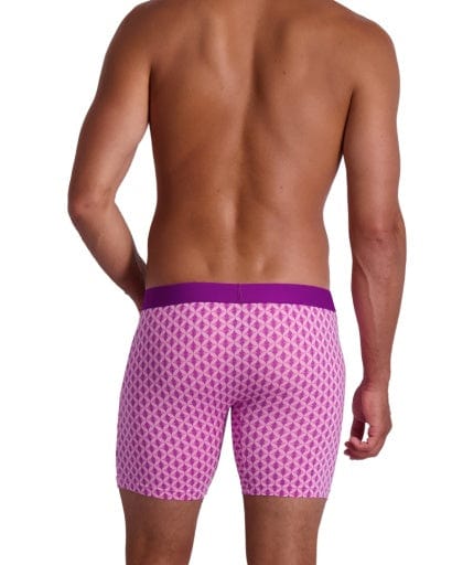 Wood Underwear purple interlock biker brief w/fly