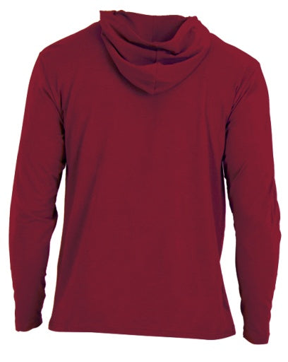 Wood Underwear burgundy long sleeve hoodie