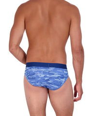 Wood Underwear blue camo hip brief