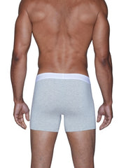 Wood Underwear heather grey boxer brief w/fly