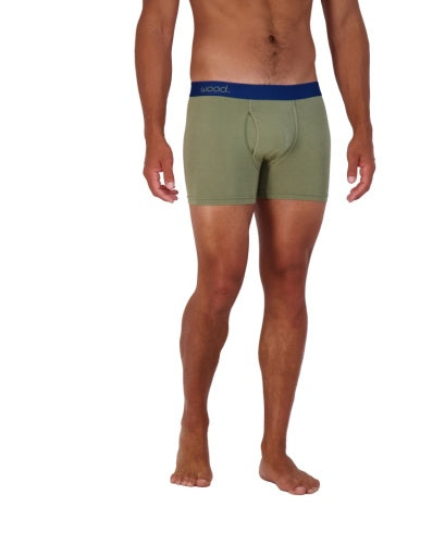 Wood Underwear olive boxer brief w/fly