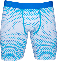 Wood Underwear blue diamond gradient biker brief w/fly