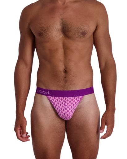 Wood Underwear purple interlock thong