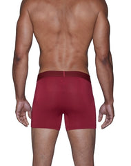 Wood Underwear burgundy red boxer brief w/fly