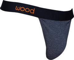 Wood Underwear charcoal heather thong