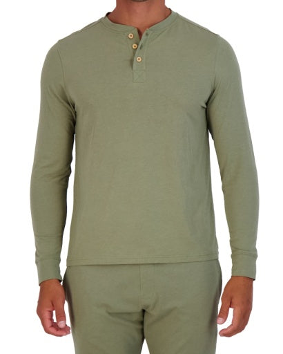 Wood Underwear olive long sleeve henley