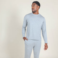 The Intramural Champ | Heather Grey SleepDeep™ Men’s Long Sleeve Pajama Shirt