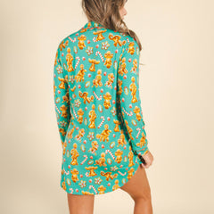 The Ginger Rail | Gingerbread SleepDeep™ Long Sleeve Pajama Dress