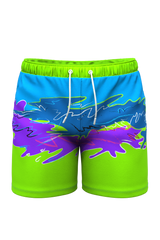 The Snack Shack | Retro Neon Ball Hammock® Pouch 8" Swim Trunks