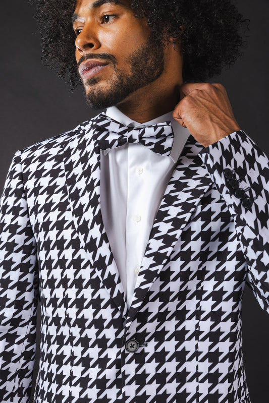 The Sophistication | Houndstooth Bow Tie