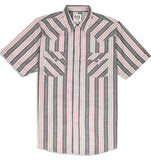 Men's Ely Cattleman Short Sleeve Stripe Western Snap Shirt