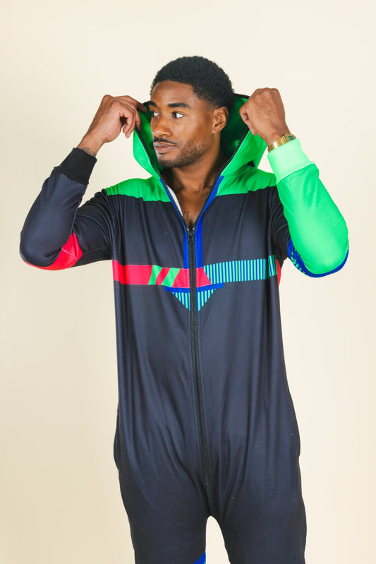 The Steep and Deep | Retro Black Onesie