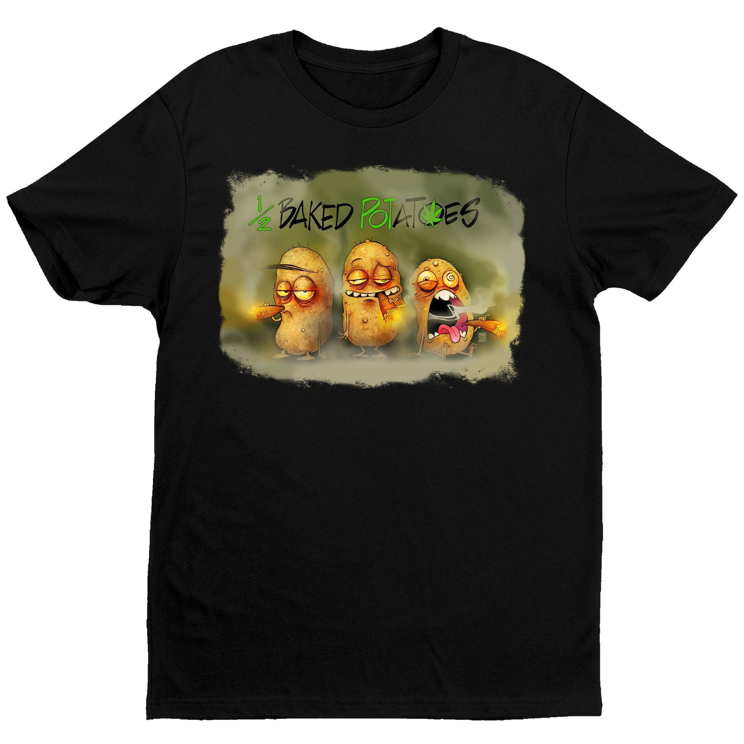 Half Baked Trio T-Shirt - Black - Flyclothing LLC