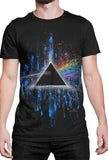 Pink Floyd Dark Side of the Moon Splatter T-Shirt - Black - Flyclothing LLC