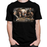 Gangsters Playing Poker T-Shirt - Black - Flyclothing LLC