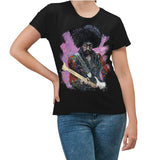 Jimi Hendrix Painted T-Shirt - Black - Flyclothing LLC