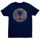 SHELBY American Crossed Flags T-Shirt - Navy - Flyclothing LLC