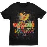 Woodstock Splatter T-Shirt - Black - Flyclothing LLC