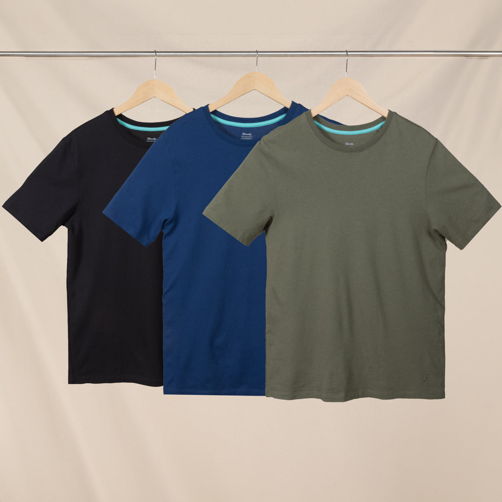 The Everyman™ Tee - 3 Pack | Crew Neck T-shirt 3 Pack ft. Super Stupid-Soft™ Fabric