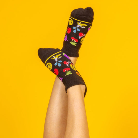 The Flirt | Emoji Heel Hammock™ Ankle Socks