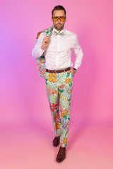 The Garden Party | Floral Derby Suit Pants - Shinesty