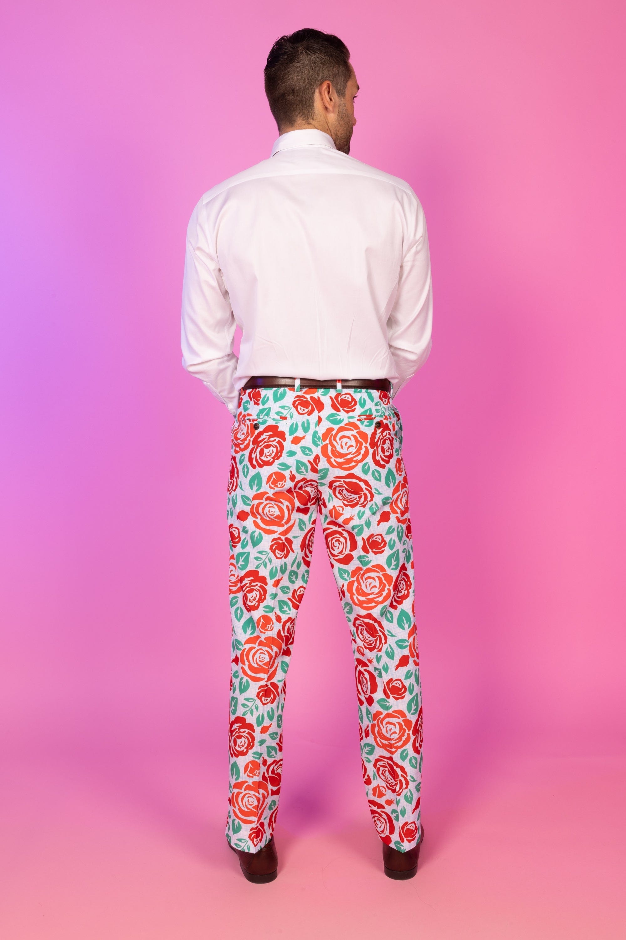 The Win By A Rose | Derby Roses Suit Pants - Shinesty