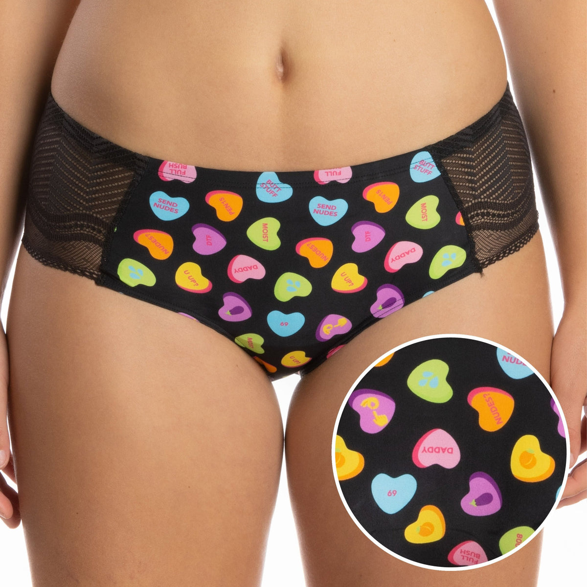 Bikini de encaje con corazones de caramelo de The Smooth Talker