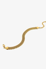 18K Gold-Plated Wide Chain Bracelet - Flyclothing LLC