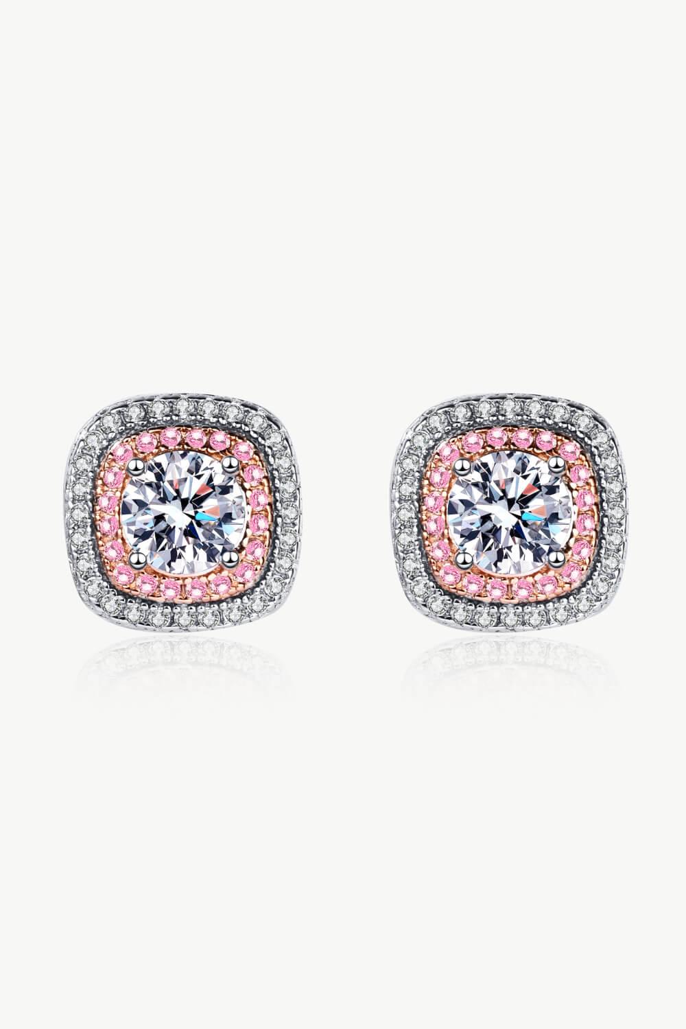 1 Carat Moissanite Stud Earrings - Flyclothing LLC