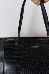 David Jones Texture PU Leather Handbag - Trendsi