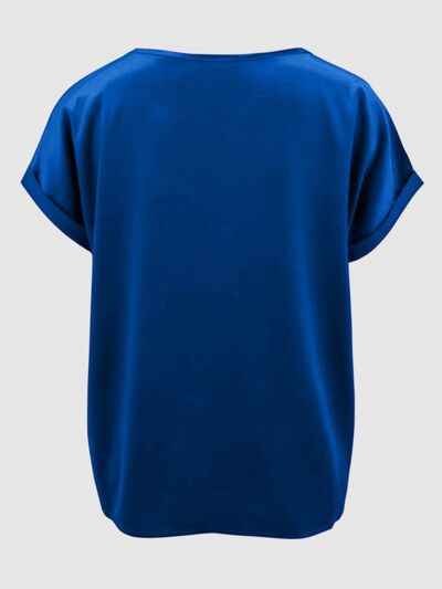 Round Neck Short Sleeve T-Shirt - Flyclothing LLC