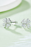 Moissanite Four Leaf Clover Stud Earrings - Flyclothing LLC