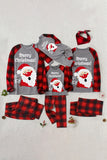 MERRY CHRISTMAS Graphic Top and Plaid Pants Set