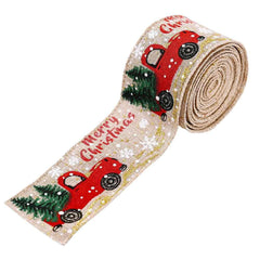 Car & Christmas Tree Ribbon - Trendsi