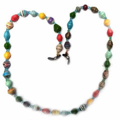 Face Mask/Eyeglass Paper Bead Chain, Colorful Round Beads - Flyclothing LLC