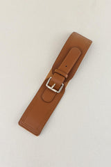 Elastic Wide PU Belt - Flyclothing LLC