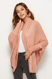 Open Front Dolman Sleeve Longline Cardigan - Flyclothing LLC