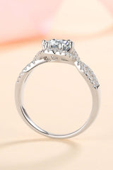 Feel The Joy 925 Sterling Silver Moissanite Ring - Flyclothing LLC