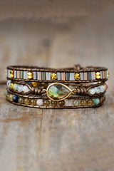 Handmade Triple Layer Beaded Bracelet - Flyclothing LLC