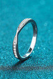 Moissanite Rhodium-Plated Ring - Flyclothing LLC