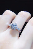 1 Carat Moissanite 925 Sterling Silver Ring - Flyclothing LLC