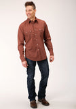 Roper Mens Long Sleeve Snap Arrow Geo Western Shirt - Flyclothing LLC