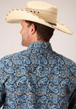 Roper Mens Long Sleeve Snap Amarillo Paisley Western Shirt - Flyclothing LLC