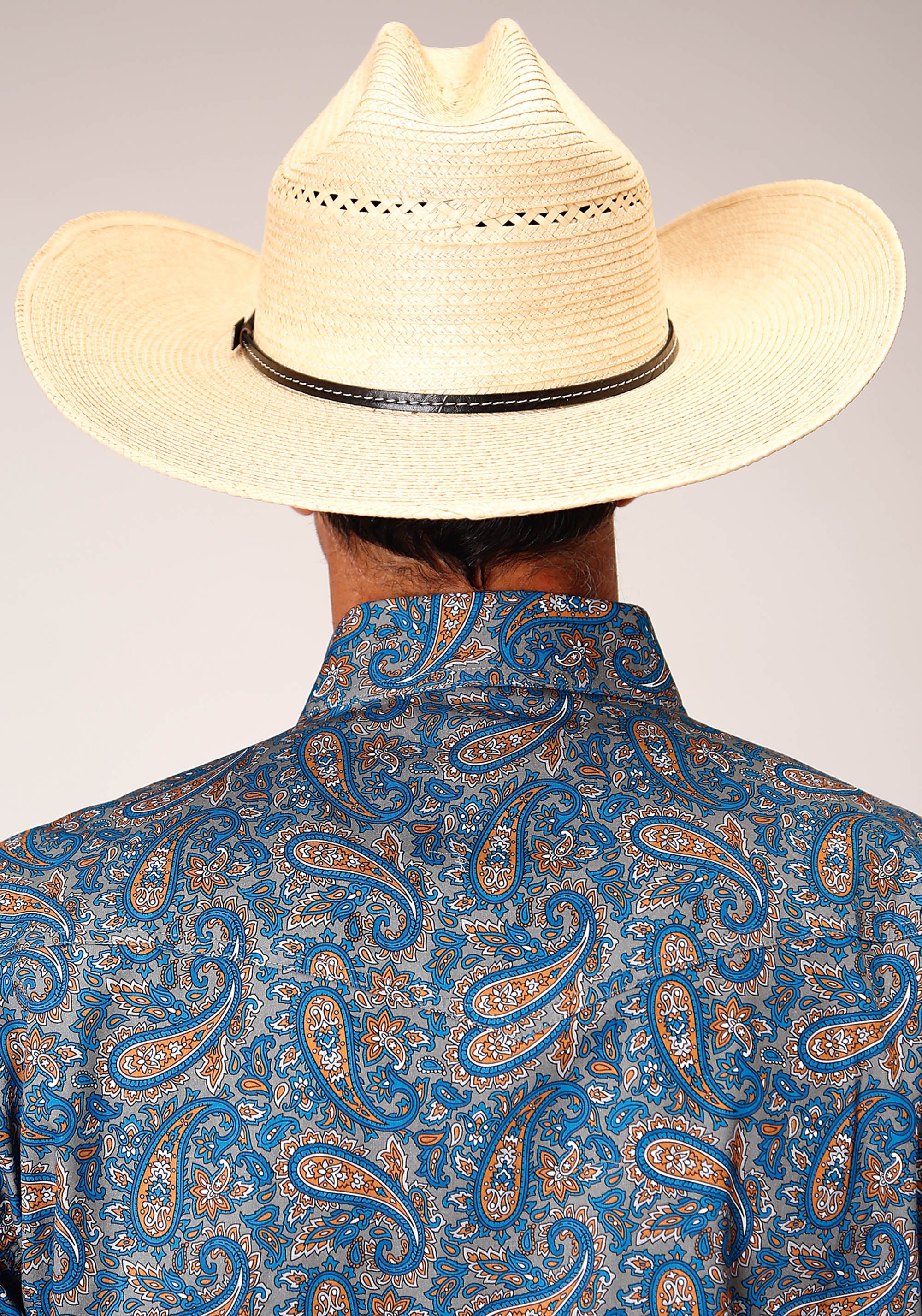 Roper Mens Long Sleeve Snap Amarillo Paisley Western Shirt - Flyclothing LLC