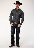 Roper Mens Long Sleeve Button Classic Foulard Western Shirt - Flyclothing LLC