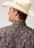 Roper Mens Long Sleeve Button Country Paisley Western Shirt - Flyclothing LLC