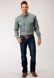 Roper Mens Long Sleeve Button Saddle Paisley Western Shirt - Flyclothing LLC